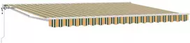 Elektrinė ištraukiama pavėsinė Žalia ir geltona 4 × 3,5 m