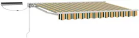 Elektrinė ištraukiama pavėsinė Žalia, Geltona, Balta 3 x 2,5 m