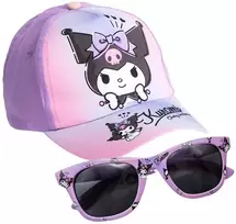 Hello Kitty Kuromi saulės akinių ir kepurės rinkinys