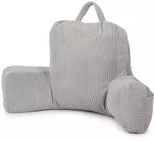 FLUMI skaitymo pagalvė su porankiais ir kišenėmis VELOUR, Pilkas