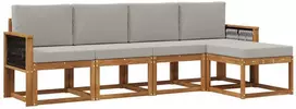 Lauko sofos komplektas 5 vnt. 5 vietos