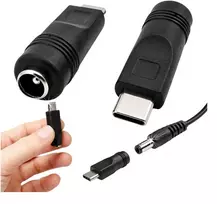 DC kampinis adapteris 5.5X2.1 lizdui į 4.0X1.7 kištuką - Adapteris