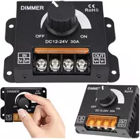 LED juostų šviesos reguliatorius - DIMMER - 12-24V DC 30A - rankinis valdiklis