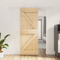 Slankios durys Natūrali ir Balta 80 x 210 cm
