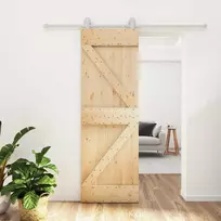 Slankios durys Natūrali ir Balta 70 x 210 cm