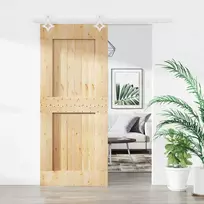 Slankios durys Natūrali ir Balta 90 x 210 cm
