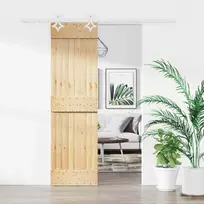 Slankios durys Natūrali ir Balta 70 x 210 cm