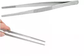 Plastikiniai pincetai - 11 cm - lenkti - universalūs pincetai