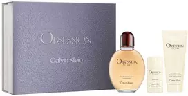 Set Calvin Klein: Obsession Eau De Toilette For Men, 125 ml + Obsession Calming After-Shave Balm, 100 ml + Obsession Anti-Sweat Dezodorantas Stick For Men, 75 g