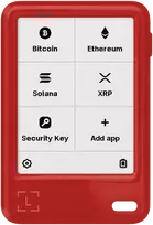 Kietasis diskas Ledger Nano Gen 5 Cherry Raudona Crypto Hardware Wallet with Recovery Key