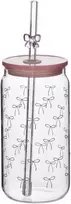 Allesken PETER RIBBON puodelis su šiaudeliu 480 ml 7,5 x 7,5 x 15 cm