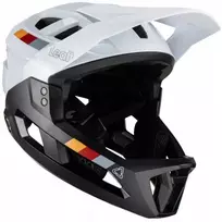 LEATT MTB Enduro 2.0 V23 Bike Helmet with Removable Chin Guard, Size L (59–63 cm), Baltas