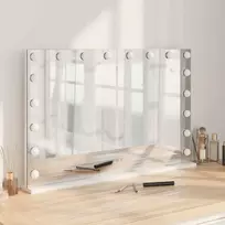 LED makiažo veidrodis Balta 80 x 10 x 52,5 cm