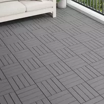 Terasinė Plytelė 3D dizainas 11 pcs Pilka 30 x 30 cm MPK