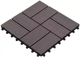 Terasinė Plytelė 11 pcs Tamsiai rudas 30 x 30 cm MPK