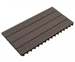 Terasinė Plytelė 6 pcs Tamsiai rudas 60 x 30 cm MPK