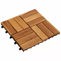 Terasinė Plytelė 10 pcs Ruda 30 x 30 cm Akacijos kietasis medis