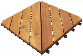 Terasinė Plytelė 10 pcs Ruda 30 x 30 cm Akacijos kietasis medis