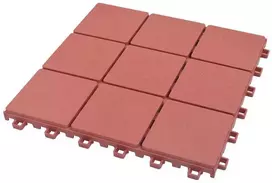 Terasinė Plytelė 10 pcs Raudona 30,5 x 30,5 x 2,2 cm