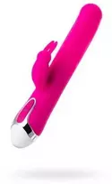 Toyfa JOS BALLE, Vibratorius su klitorio stimuliatoriumi su judančiais kamuoliukais, silikonas, rožinis, 23 cm