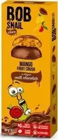 Bob Snail Eco-Snack Mango užkandis pieniniame šokolade 30 g