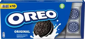 Kakaviniai sausainiai OREO su vanilės skonio įdaru, 220 g