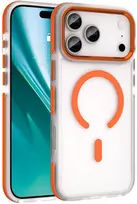 Telforceone Etteri Icy Mag dėklas, skirtas iPhone 16 Pro 6.3" oranžinė