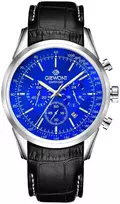 Vyriškas laikrodis Giewont Chronograph Safyro Sidabrinis Mėlynas GW7650-A3