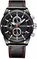 Vyriškas laikrodis Giewont Chronograph Safyro Juodas GW8810-A1