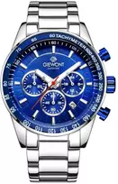 Vyriškas laikrodis Giewont Chronograph Sapphire Sidabrinė Mėlyna GW9140-B3
