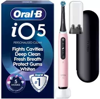 Dantų šepetėlis Oral-B iO5 sähköhammasharja, vaaleanpunainen + matkakotelo