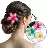 Eu Sandelis Plaukų segtukas XL CLIPS gėlės formos rožinis ombre 6 cm SP403