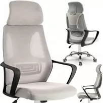 Pilka ergonominė biuro kėdė COLT