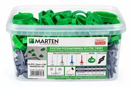 MARTEN SYSTEM TWIST SRIEGIS 1,5MM, 150 VNT. + 50 VERŽLIŲ