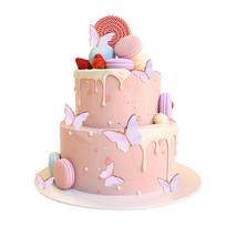 Aplikacijos, dekoracijos, lipdukai, 40 vnt Butterfly Cupcake Toppers - Mišrūs dydžiai gimtadienio ir vestuvių dekoravimui, Stilius: 1 stilius;