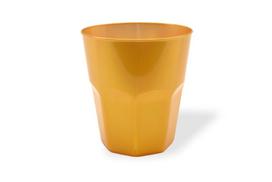 Plastikinės stiklinės MoodFood, auksinės sp., 200 ml, 50 vnt.