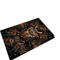 Indėnų pelėda ir erelis kilimas,  80 cm x 120 cm / 31,5 colio x 47,24 colio