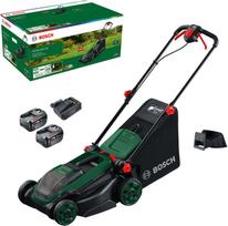 Bosch Powertools Akku-Rasenmäher Rotak18V2-38, 36 Volt (2x18V) (grün/Black, 2x Li-Ionen Akku 4,0Ah, POWER FOR ALL ALLIANCE) | 06008B9M00 | 4053423656794