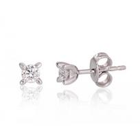 Auksiniai auskarai su briliantais Diamond Sky "Solitaire"