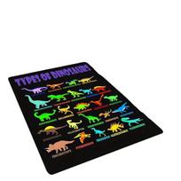 3D dinozaurų kilimas vaikams,  80 cm x 120 cm / 31,5 colio x 47,24 colio