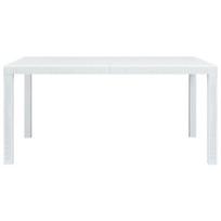 Sodo stalas，Lauko stalas, baltos sp., 150x90x72 cm, plastikas, rat. imit. CFE357576