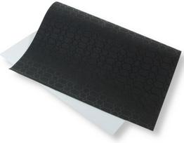 Dekoratyvinis popierius su blizgučiais 140g 40x60cm juodas 5ark - Polsirhurt