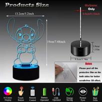 Stitch naktinė lemputė, Lilo ir Stitch dovanos 3D Stitch lempos žaislas