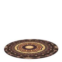 Apvalus kilimas su ornamentais, 62,99 * 62,99 colio / 160 * 160 cm