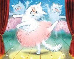 Deimantinė mozaika su rėmeliu TM Varvikas Cats - Ballerinas LG272e 40x50 cm