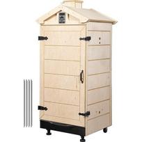 Berėmė medinė rūkykla su nerūdijančio plieno padėklu ir ratais 200L 100cm 15–20kg FSC fanera 330384 Browin