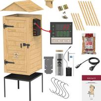 Elektrinė medinė rūkykla su dūmų generatoriumi ir valdikliu 200L 1500W 100cm karštam ir šaltam rūkymui dragON Larch E21 330341 Browin