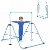 Costway vaikiškas gimnastikos strypas, 90–130 cm, mėlynas