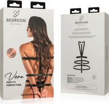 Bondage pakinktai miegamojo fantazijoms Vera, dirbtinės odos, reguliuojami, juodi