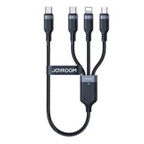Joyroom laidas Multi-Use Series S-A18 4in1 USB-A - USB-C / USB-C / Lightning / micro USB 1.2m juodas